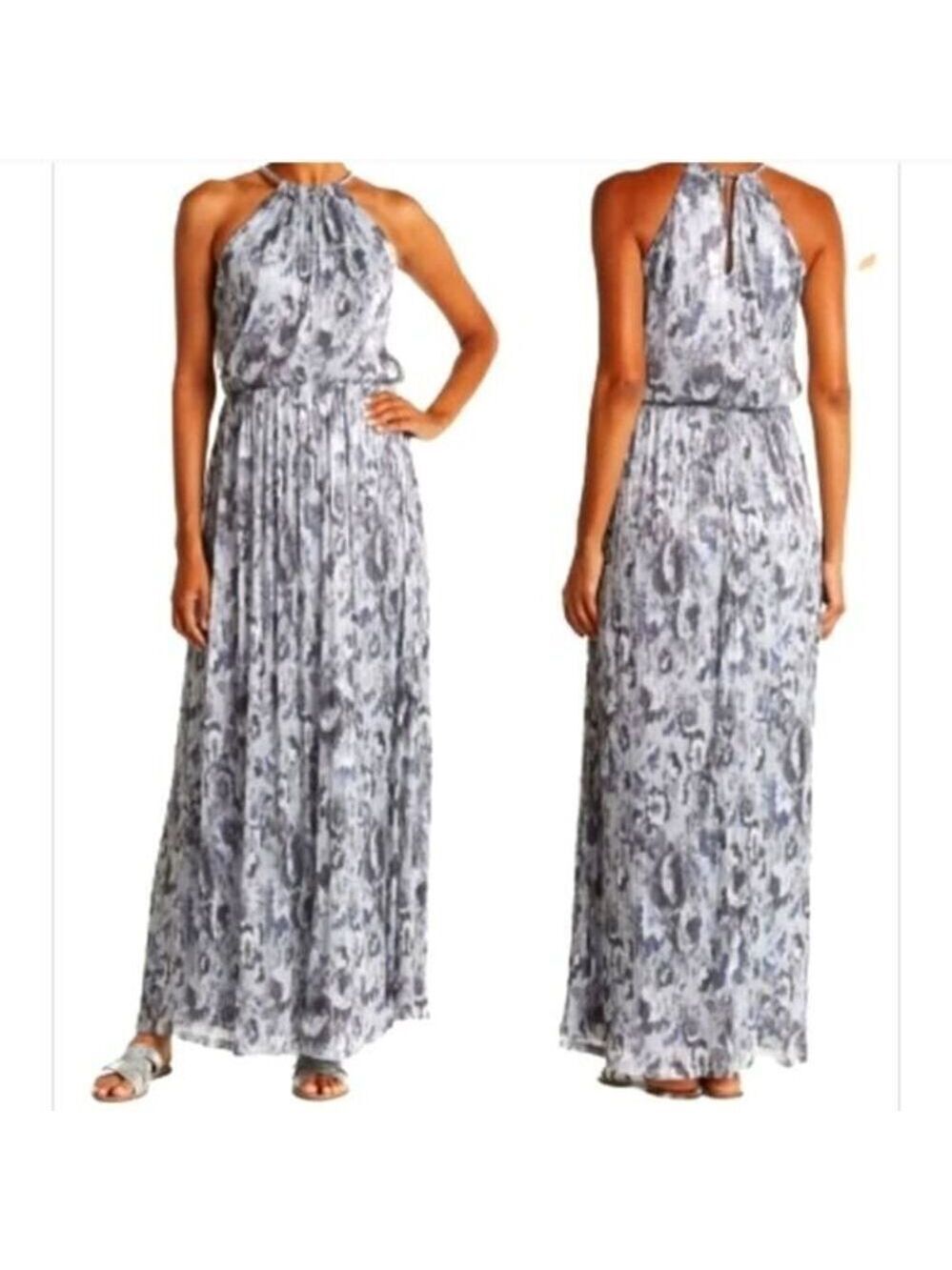 Eliza J Women's Halter Neck Metallic Maxi